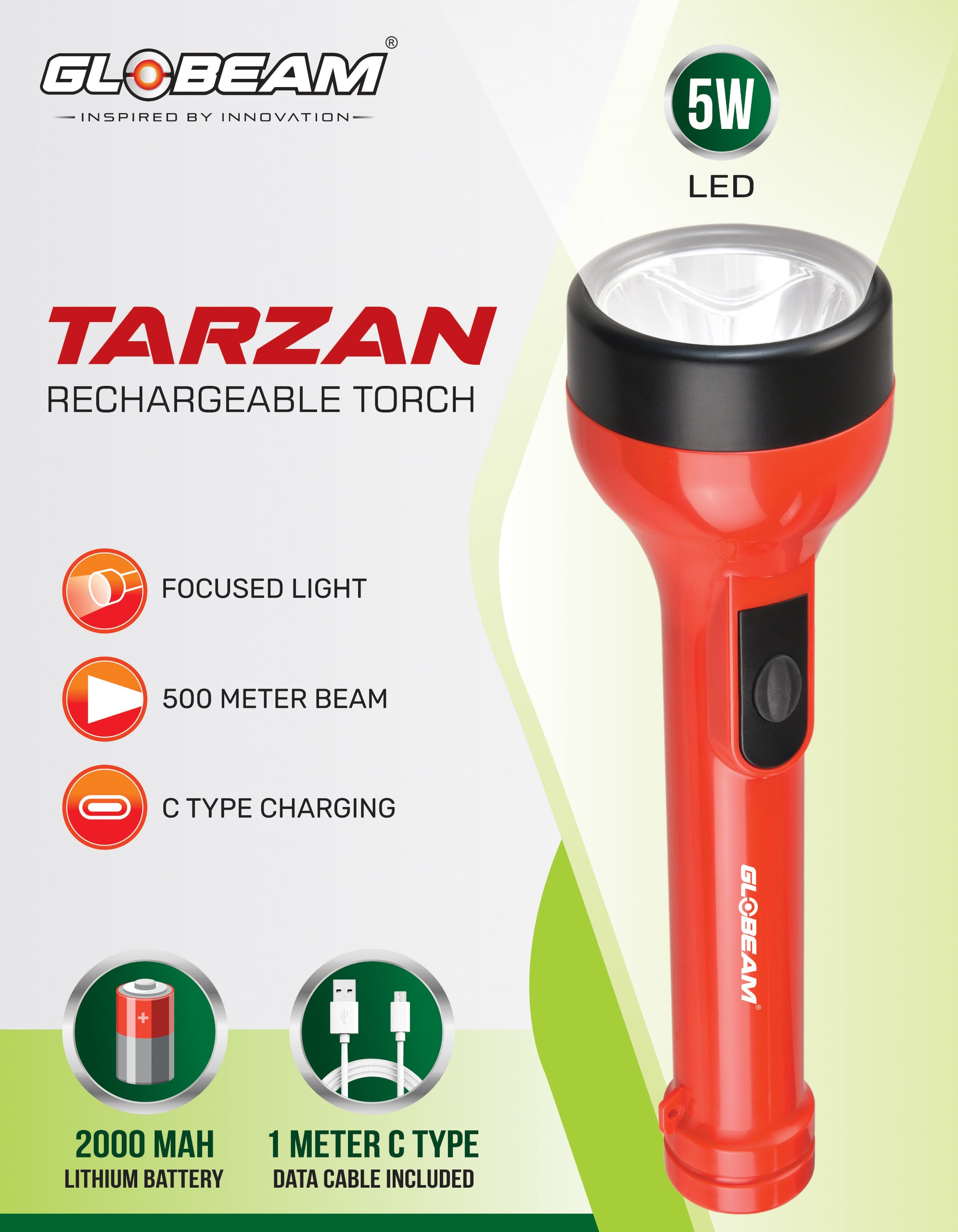 Tarzan Rechargeable Torch